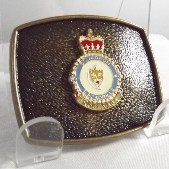 Canada Squadron 410 Escadrille Noctivaga, CFB Cold Lake Belt Buckle - Picture 3 of 9